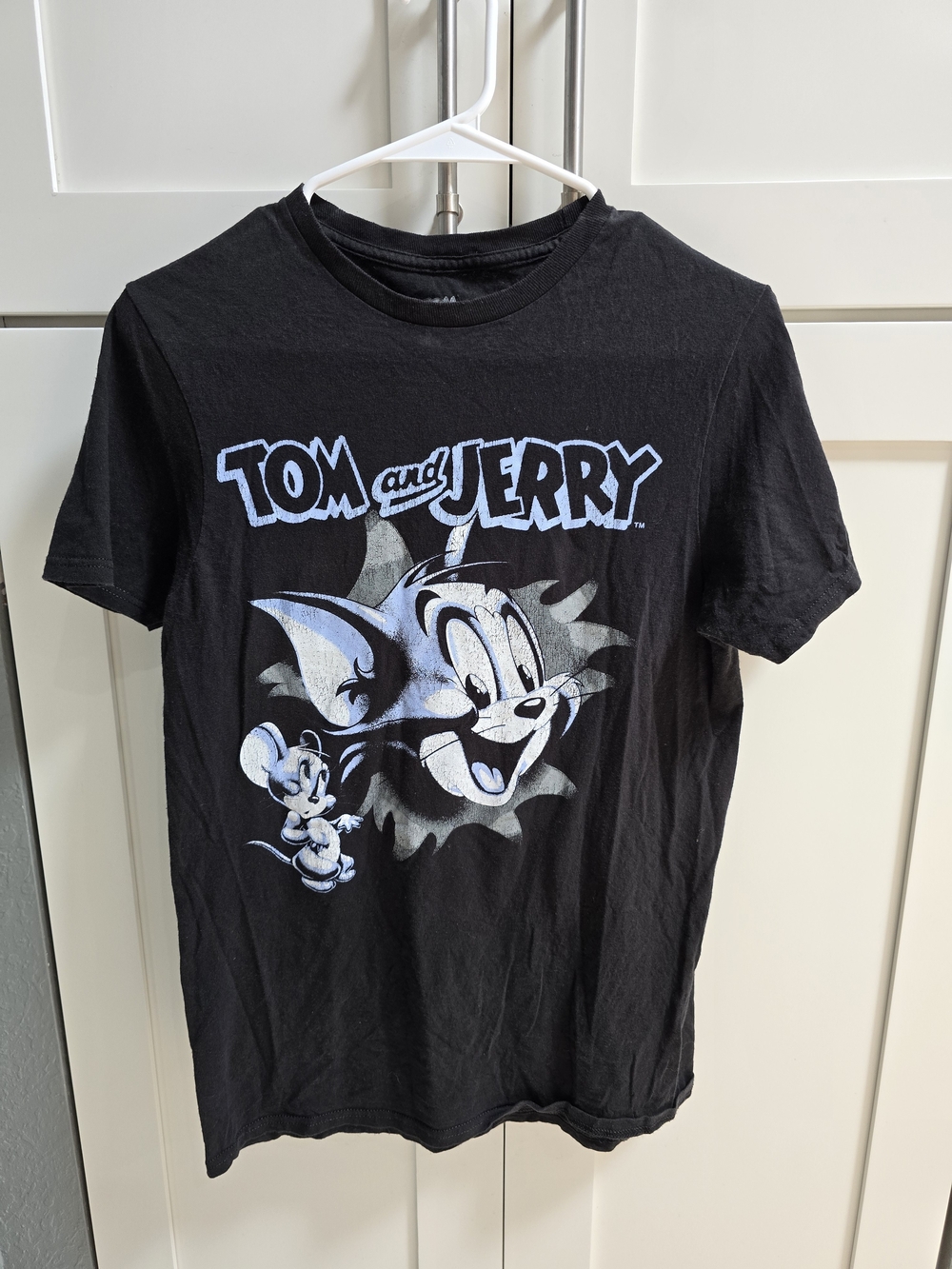 Tom and Jerry Black Graphic Tee